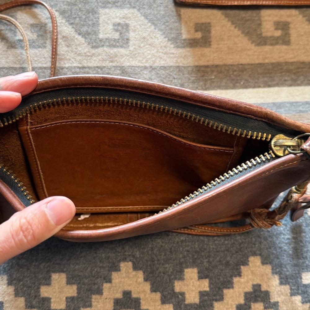 Coach Tan Leather Crossbody Bag - Picture 4 of 5